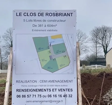 Terrain constructible immediatement