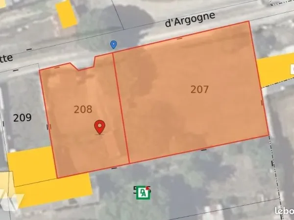 Terrain 847 m² ST CYR EN BOURG