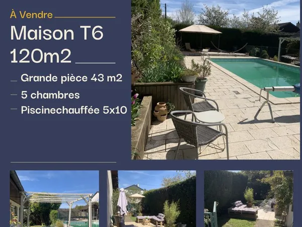 Maison familiale 6 pièces 120m2