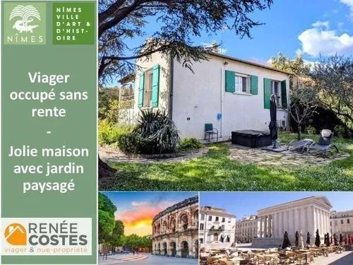 Vente en nue propriété - F76-H77 ans - NIMES (30000)