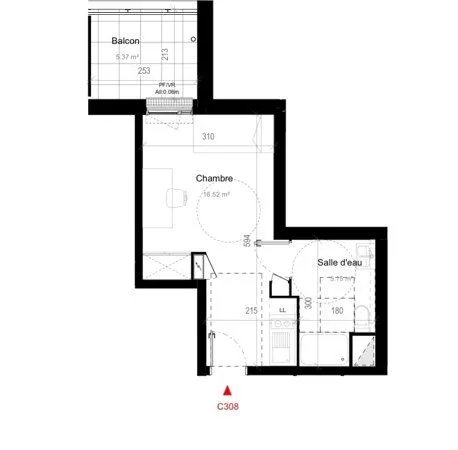Location studio meublé