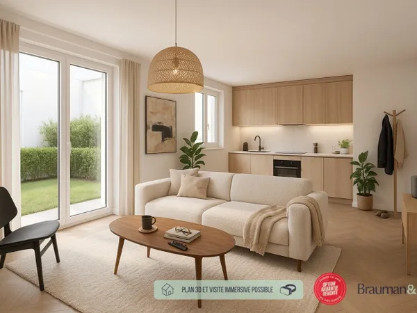 3 PIÈCES de 74m² + EXT(s) de 28m² + PKG(s)