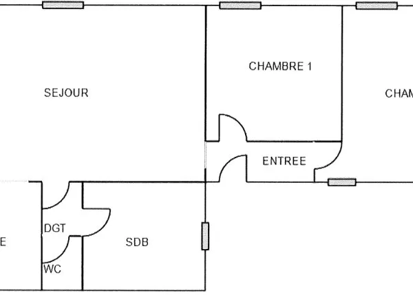 Appartement 3 pièces 65 m²