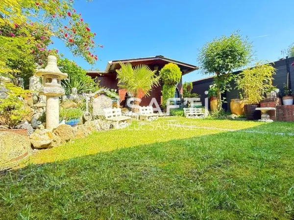 1/2 individuelle rare 3 chambres, jardin et garage