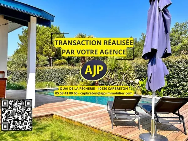 Capbreton Villa au calme T5 162 m2 avec piscine et jacuzzi