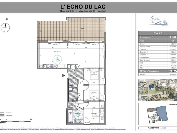 APPARTEMENT VUE LAC