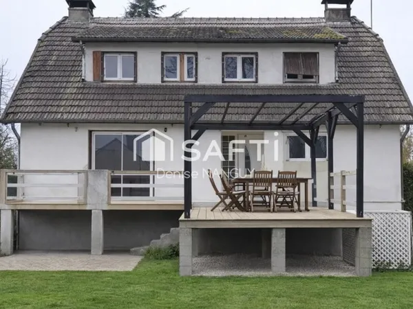 LORRIS MAISON 7 PIECES BALCON 2 TERRASSES CHEMINEE POMPE A CHALEUR