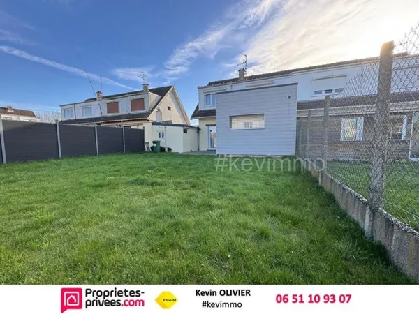 Semi-plain-pied 4 chambres - Maison familiale avec jardin et garage