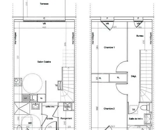 Maison 3 pièces 71 m²