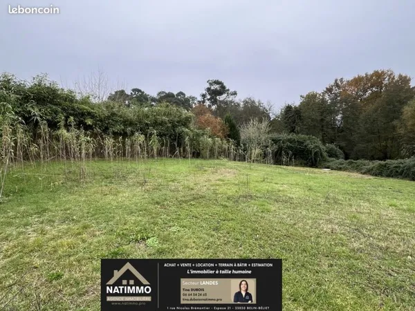Terrain 1384 m² Belin-Béliet