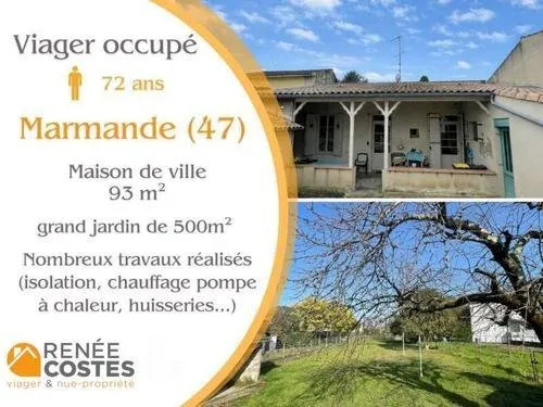 Viager occupé - H72 ans - MARMANDE (47200)