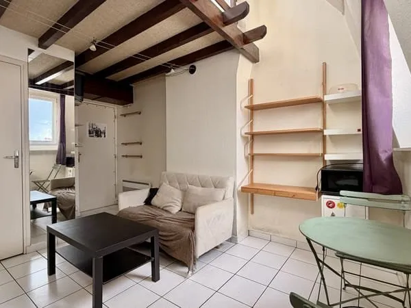 Studio mezzanine 19 m2 meublé - Parc Jean-Baptiste Lebas