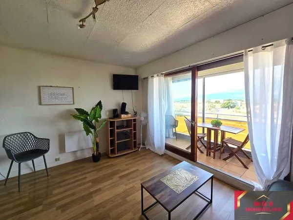 Canet en Roussillon - Studio avec Véranda, Parking & Piscine