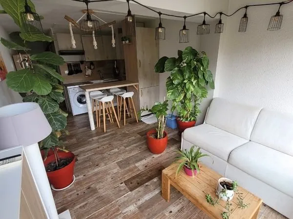 Appt F2 rdv avec jardin longue durée