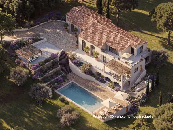 Villa hors d'eau hors d'air avec vue mer - Domaine privé à l'Escalet