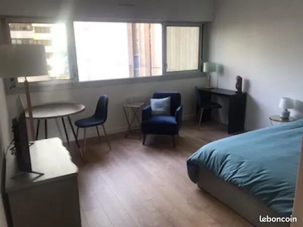 Grand T1 meublé calme et lumineux à Meriadeck