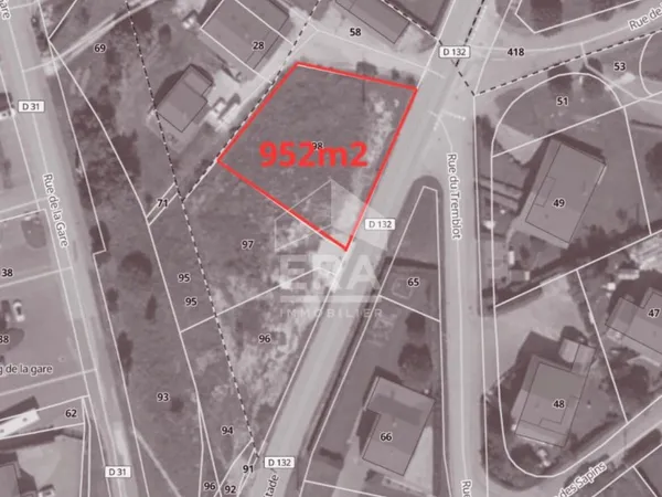 Terrain 952 m²