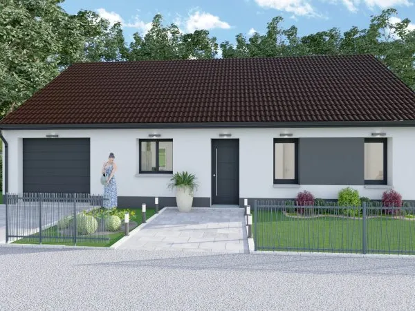 Terrain + maison 91 m²