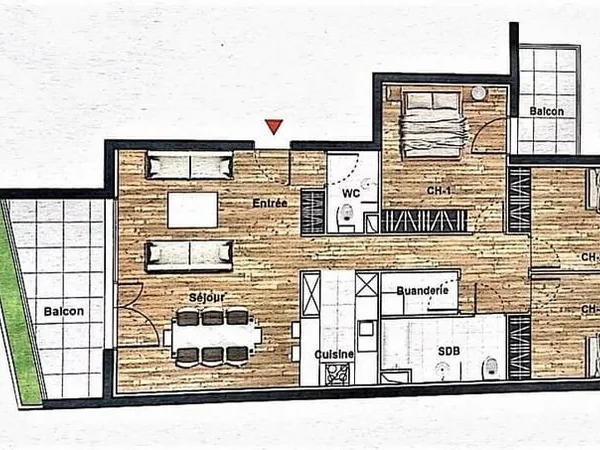 Vente Appartement 4 pièces