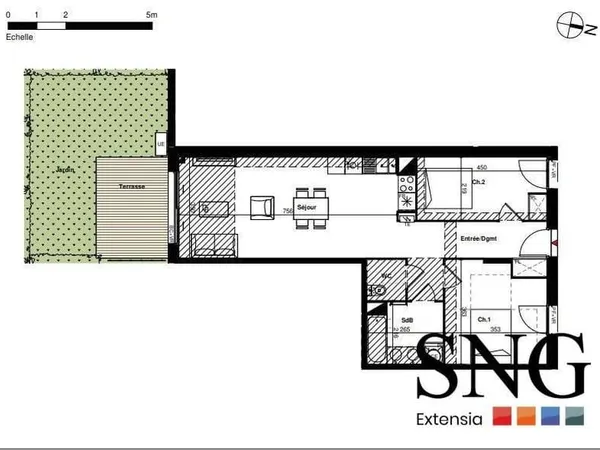 Appartement 3 pièces 65 m²