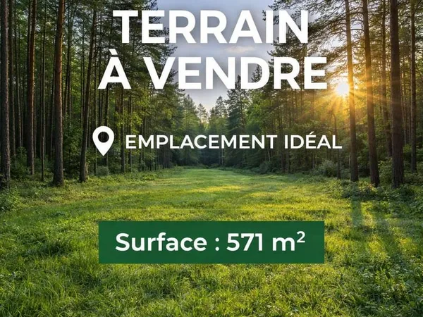 Terrain constructible 571 m²