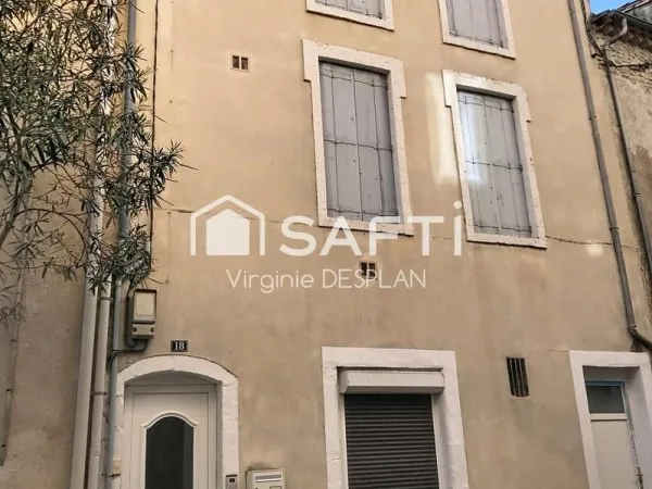 Maison de ville traversante