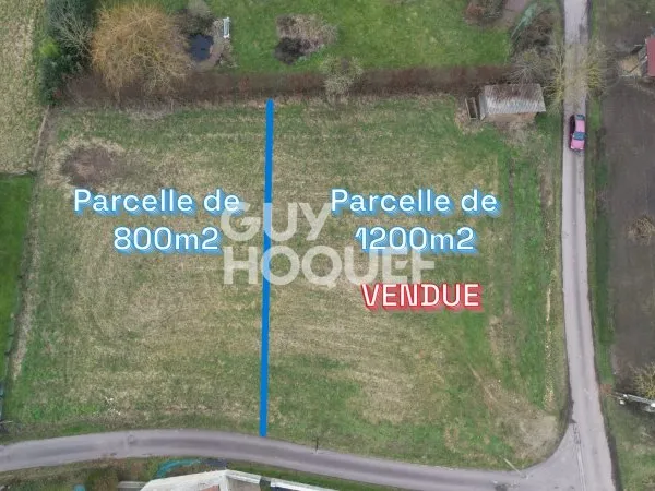 TERRAIN À VENDRE DE 855,00 M²
