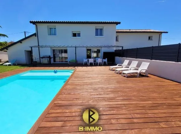 Exceptionnel, Saint Clair du Rhône, superbe maison 200m2, 4 chambres, garage, piscine sur terrain 10