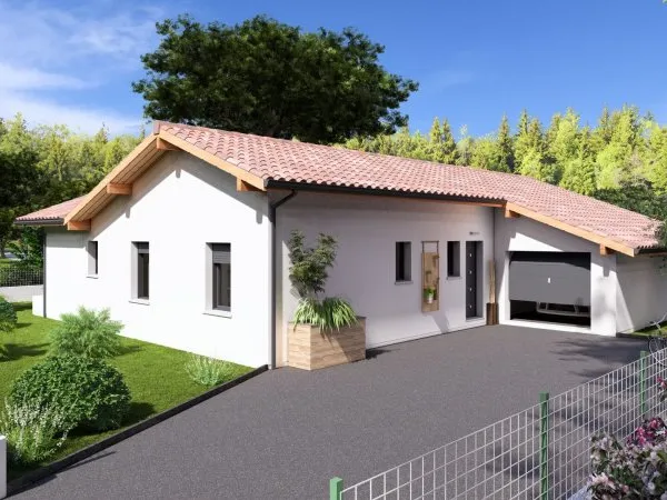 Maison neuve 102m², 3 chambres, à Vielle-Saint-Girons