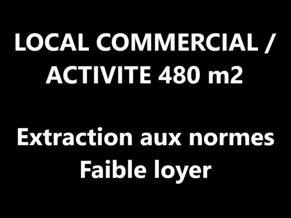 LYON 3 - Local commercial/ Industriel indépendant de 475m2 avec extraction