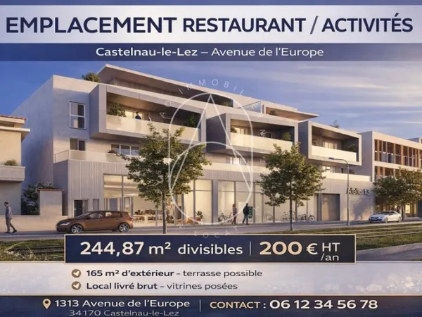 Local commercial 244 m²
