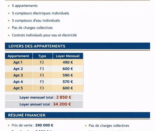 Immeuble de rapport 14 pièces 270 m²