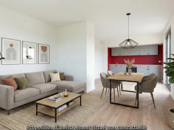 Appartement rez-de-jardin rénové au coeur de Saint-Didier-de-Formans