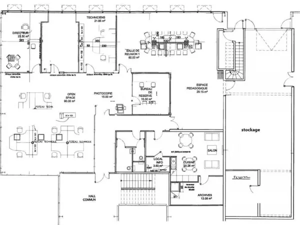 Bureau 1163 m²