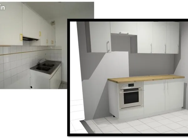 Appartement 2 pièces 36 m² - cuisine neuve
