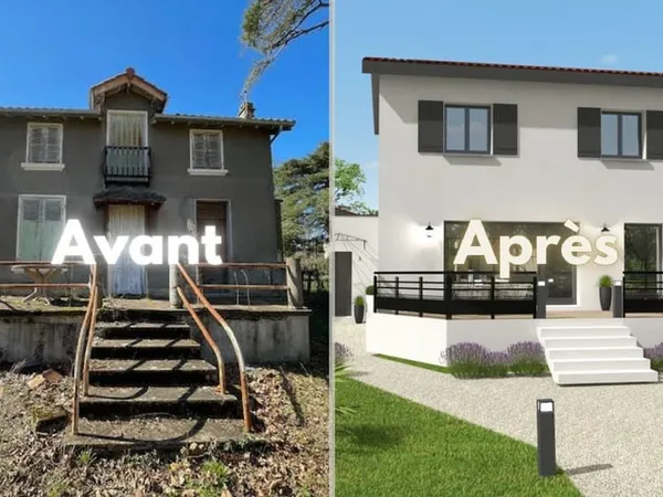 Projet de rénovation d'une maison de 180m² à Tassin la Demi Lune, chemin de L'Aigas