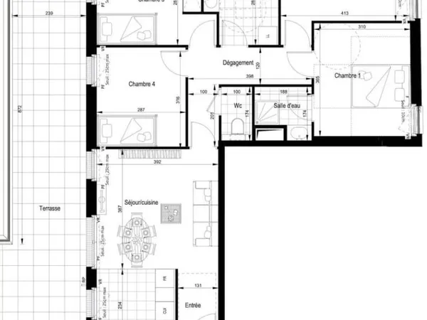 Appartement 5 pièces 105 m²
