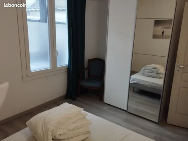 Meublé 39m2, Hypercentre, rdc, terrasse 14m2