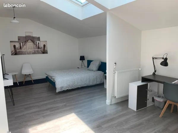 Grande chambre 25m2 colocation 470 cc