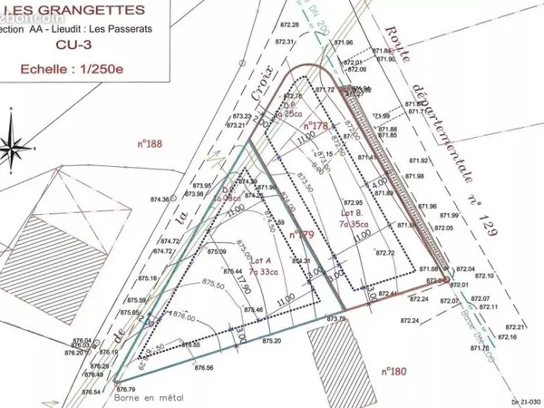 Terrain 727 m² Les Grangettes