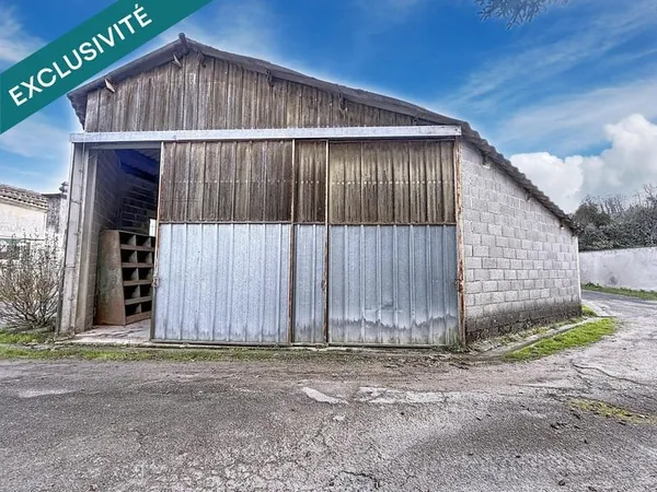 Garage de 60 m² bétonné