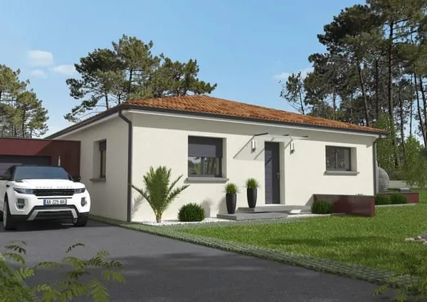 Projet de construction d'une maison 93 m² avec terrain à LAMASQUERE (31) au prix de 217700€.
