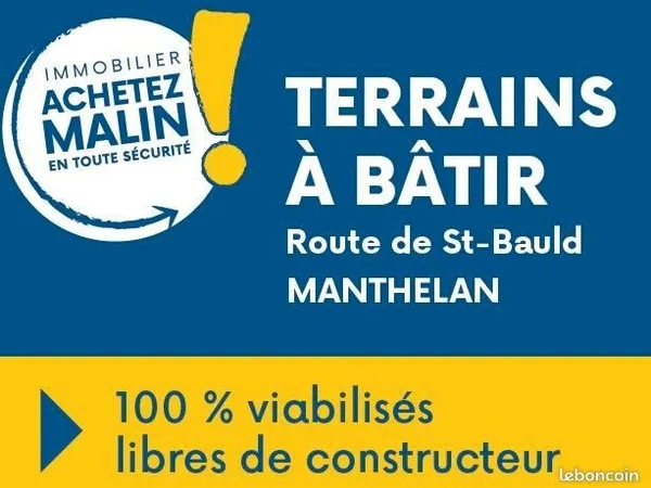 Terrain 627 m² Manthelan