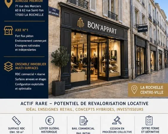 Local 50 m² LA ROCHELLE
