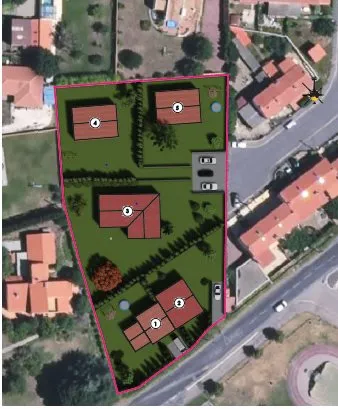 Parcelle de Terrain Constructible de 1213m2 dans Nouveau Lotissement