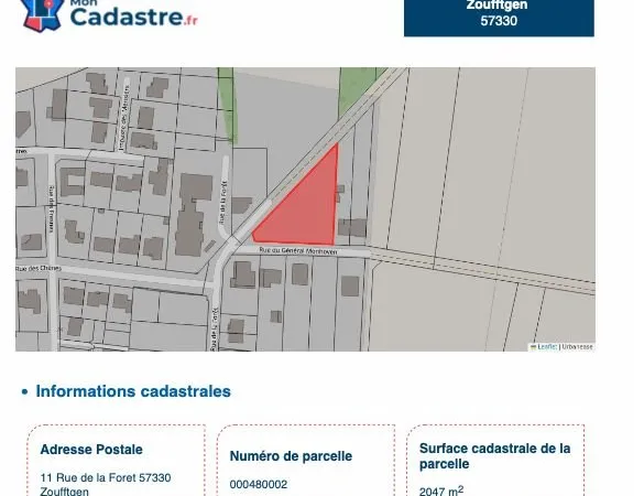 Vend terrain constructible