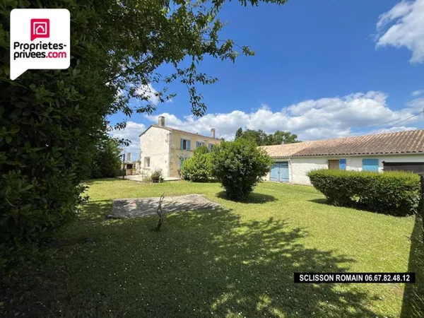 Maison Gemozac - 115 m2 - 2 chb - studio - piscine - dépendance PRIX 228 778 HAI