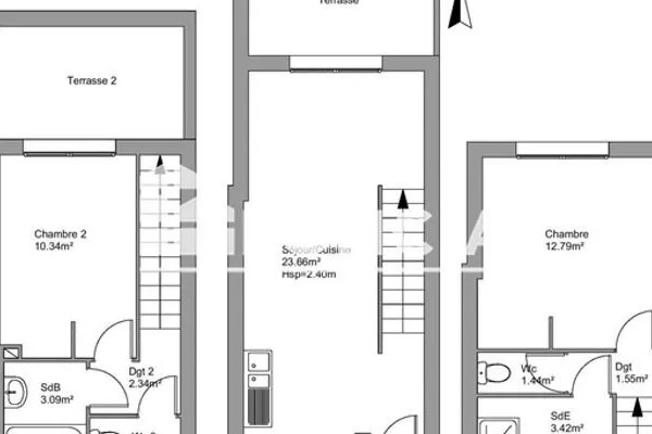 Maison Location Banyuls-sur-Mer 3p 60m² 735€