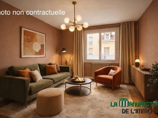 SAINT ETIENNE HAUTS DE JACQUARD - T3 DE 63,39M2 AVEC 2 CHAMB