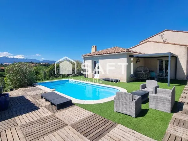 Vue panoramique Canigou & Albères - Villa 4 faces